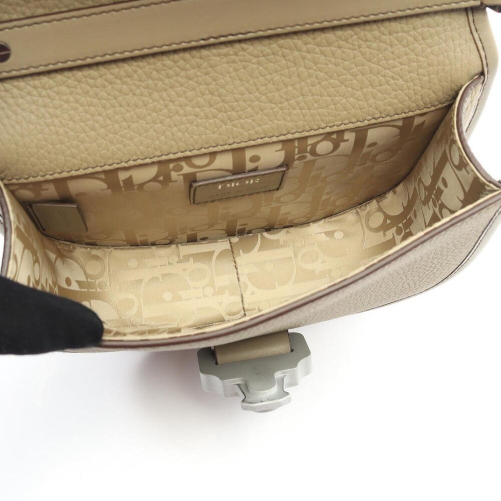 CHRISTIAN DIOR Cream Leather Shoulder Bag - Picture 3 of 6